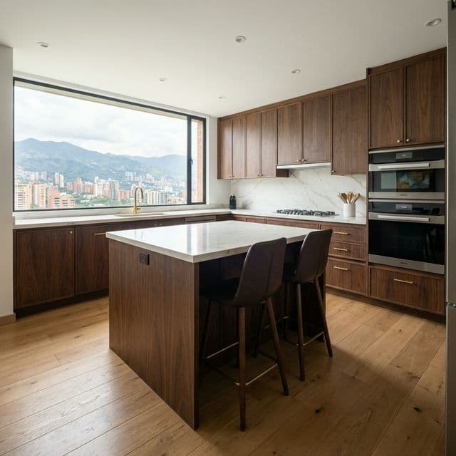 Remodelación de cocina moderna en El Poblado